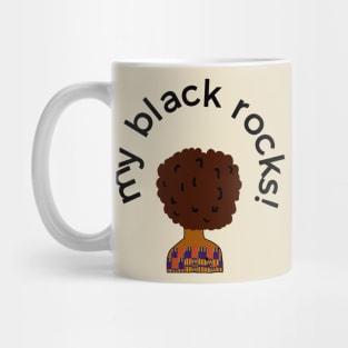 My Black Rocks! Afro Mug